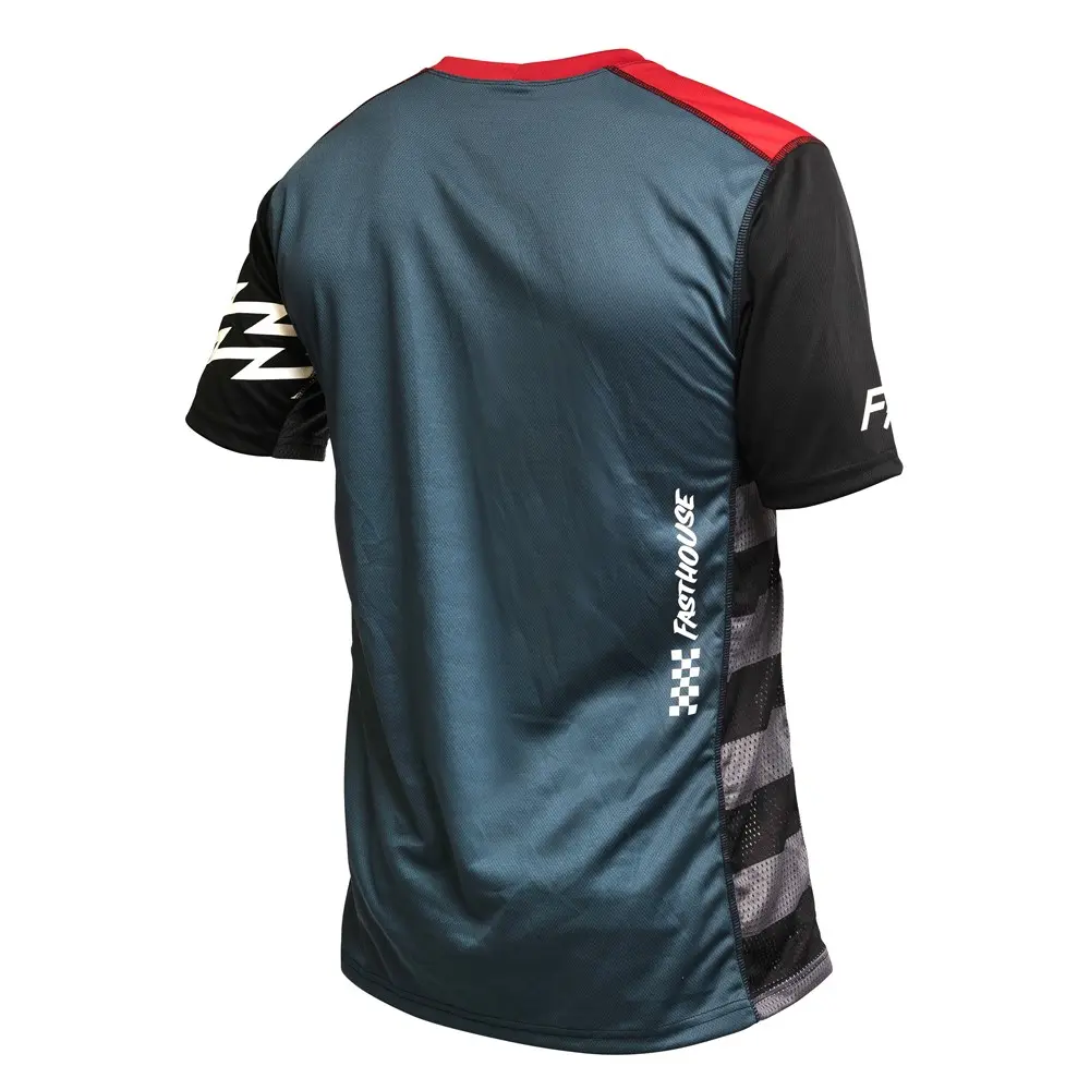 Fasthouse Classic Velocity Short Sleeved Jersey Silver/Indigo