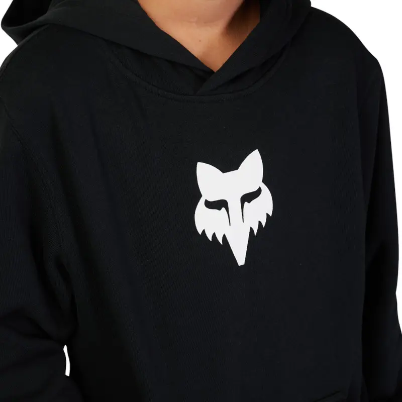 Fox Head Fleece Pullover Youth Black