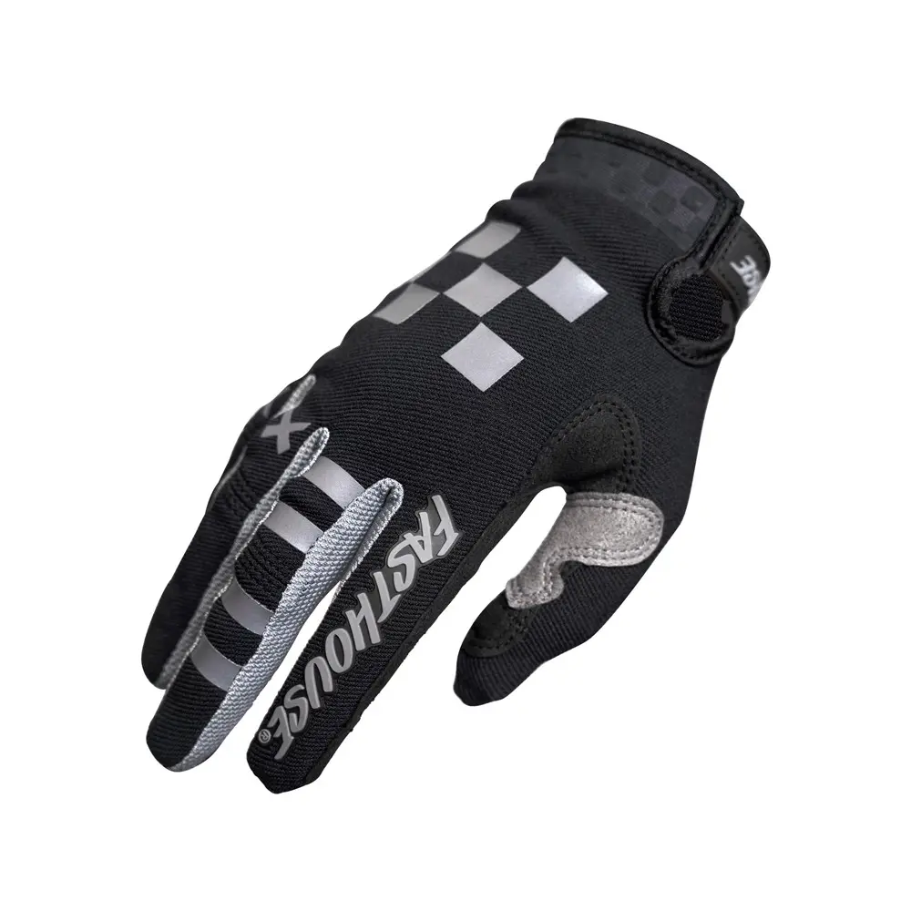 Fasthouse Youth Speed Style Rufio Motocross Gloves Black/Gray