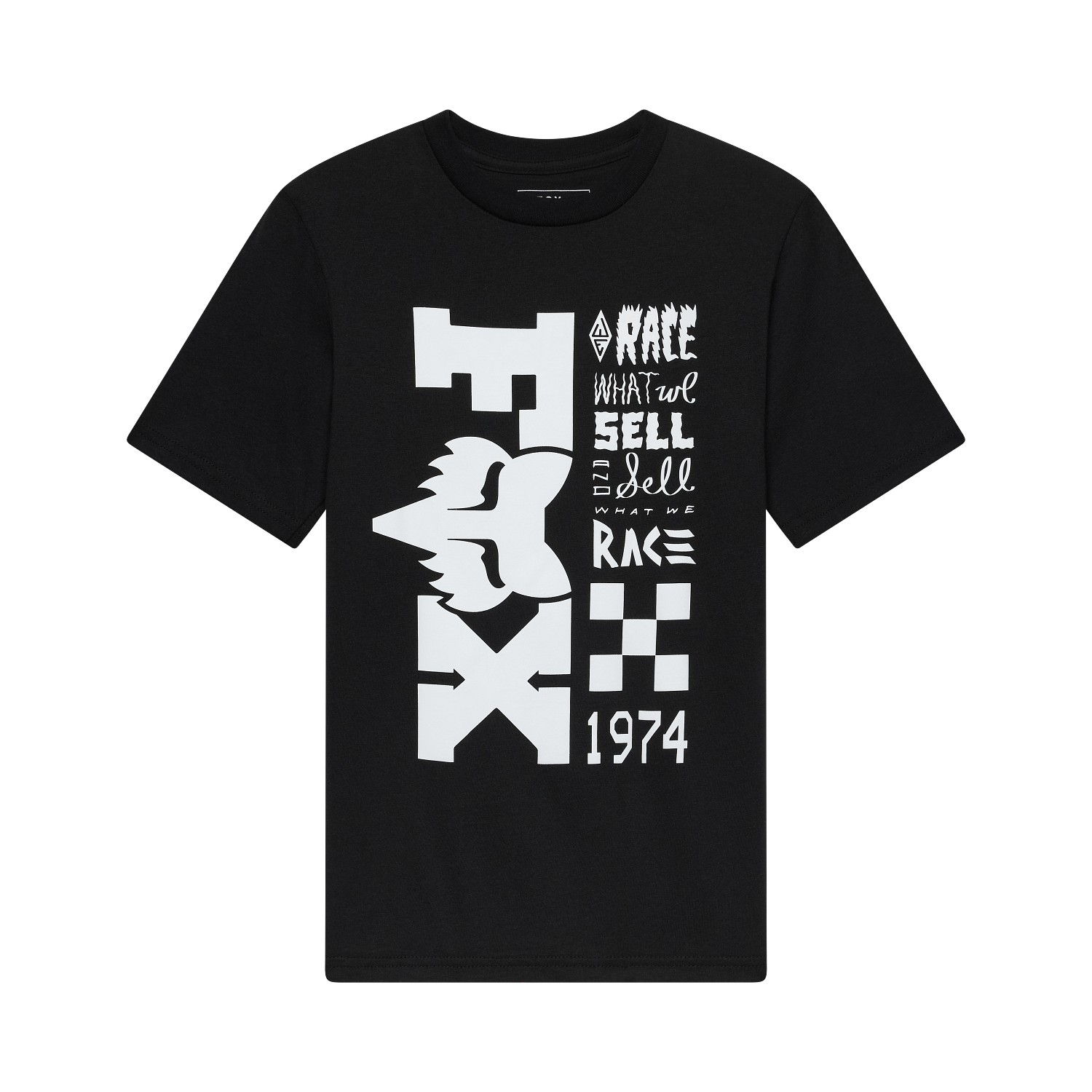 Fox Bend Tee Youth Ultra Black - Image 1