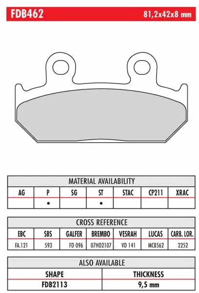 FERODO BRAKE BPADS