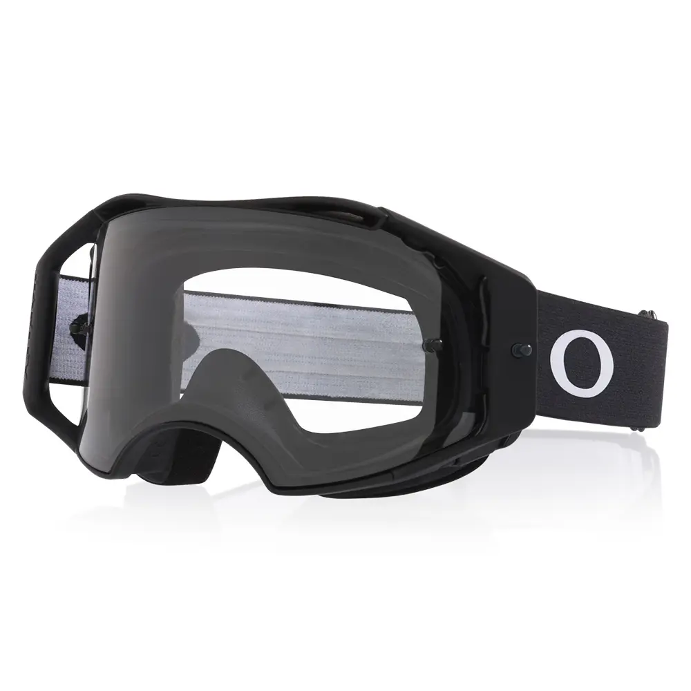 Oakley Airbrake Lite Motocross Goggles Matte Black w/ Clear Lens