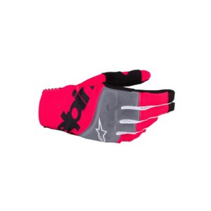 Alpinestars Techstar Motocross Gloves Black/Pink Fluoro - Image 1