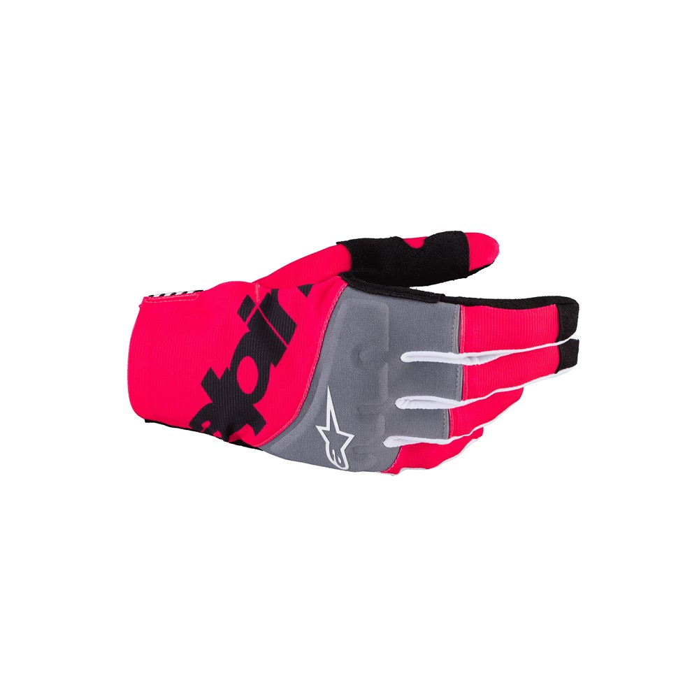 Alpinestars Techstar Motocross Gloves Black/Pink Fluoro - Image 1
