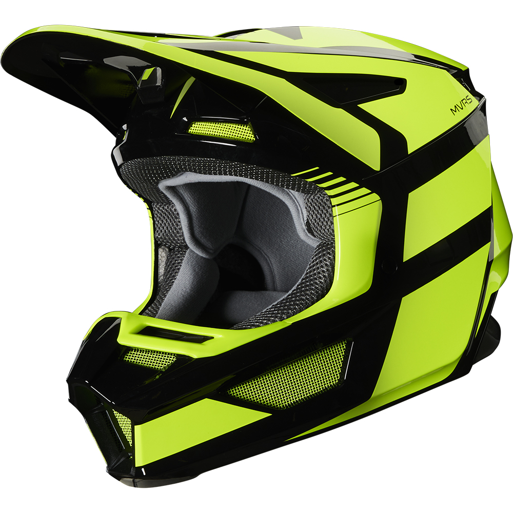 Motocross Helmet Fox V2 HAYL Youth Fluro Yellow - Image 1