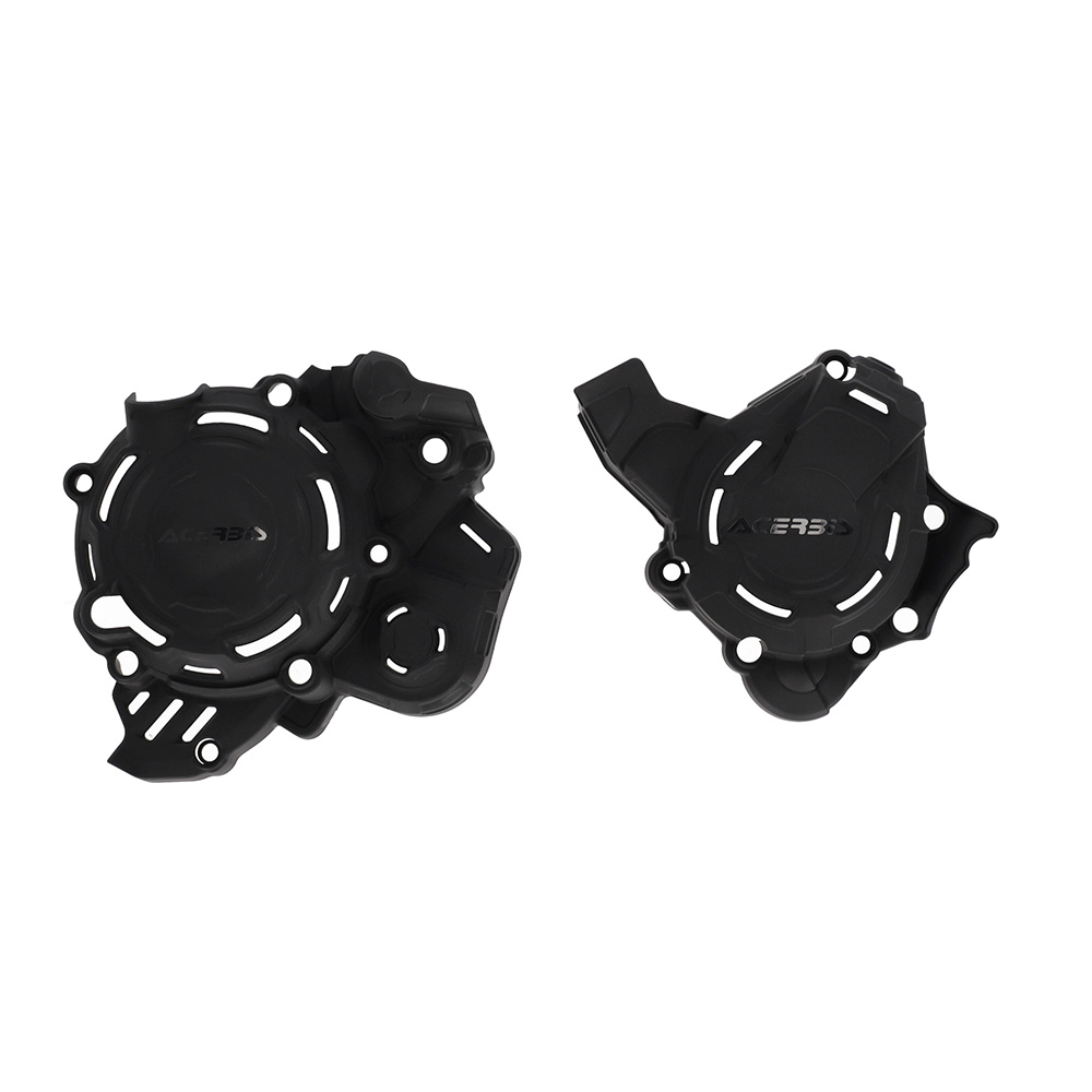 X-Power Engine Case Cover Kit Black KTM/Husqvarna Acerbis - Image 1