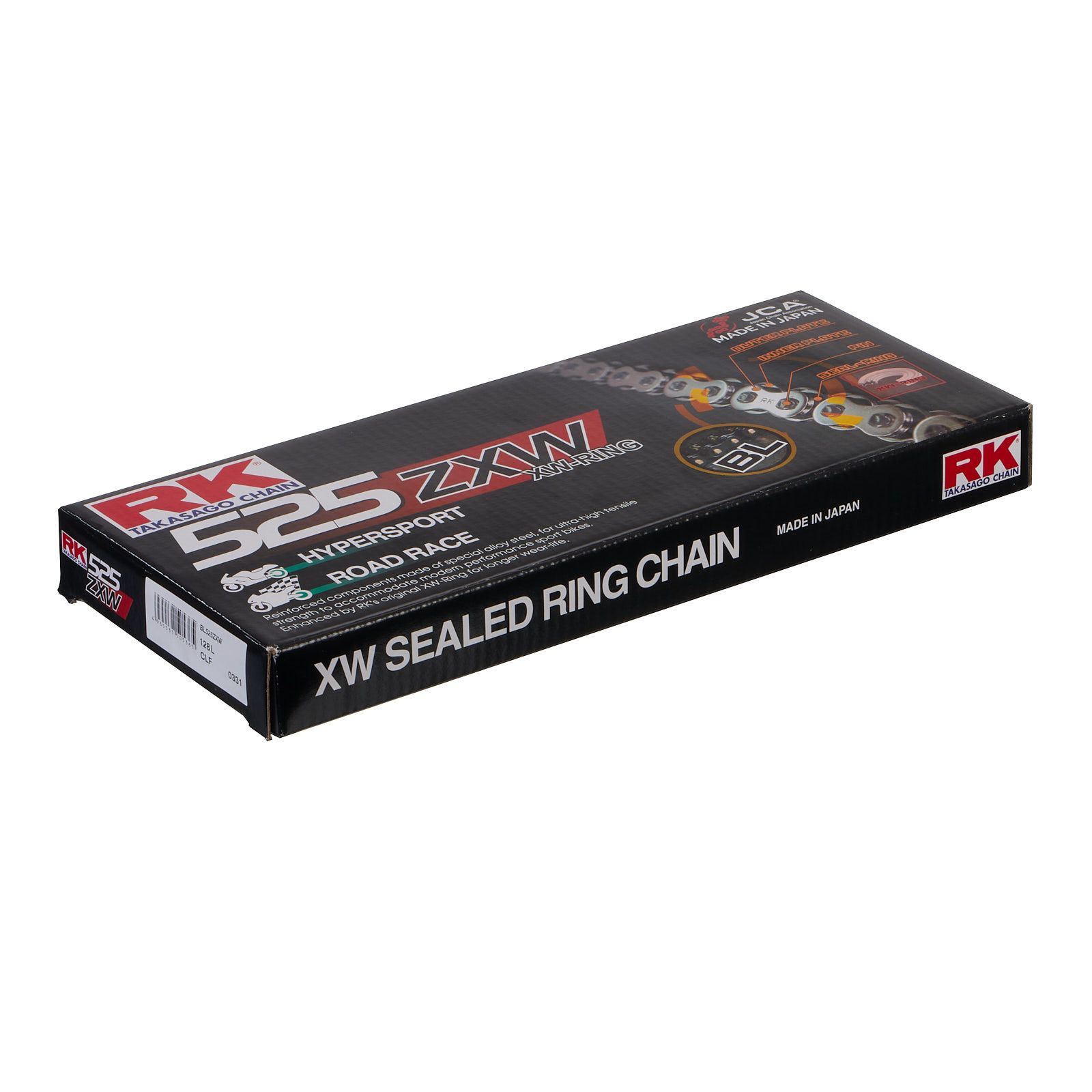 CHAIN RK BLK 525XZXW x 128 BLK XW-RING - HYPERSPORTS - Image 1