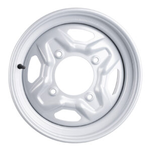 WMP ATV/UTV Steel Rim 14x8 Polaris Rear 4/156 +63.5 - Silver - Image 2