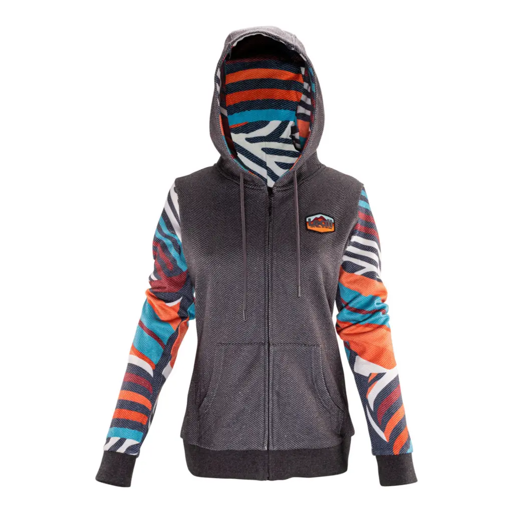 Leatt Premium Women's Zip Hoodie - Stripes