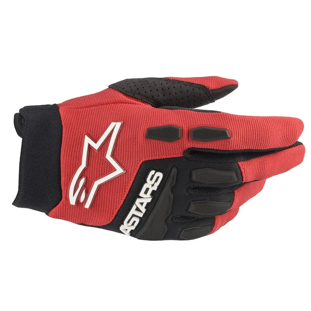Alpinestars Full Bore Bright Red/Black Motocross Gloves