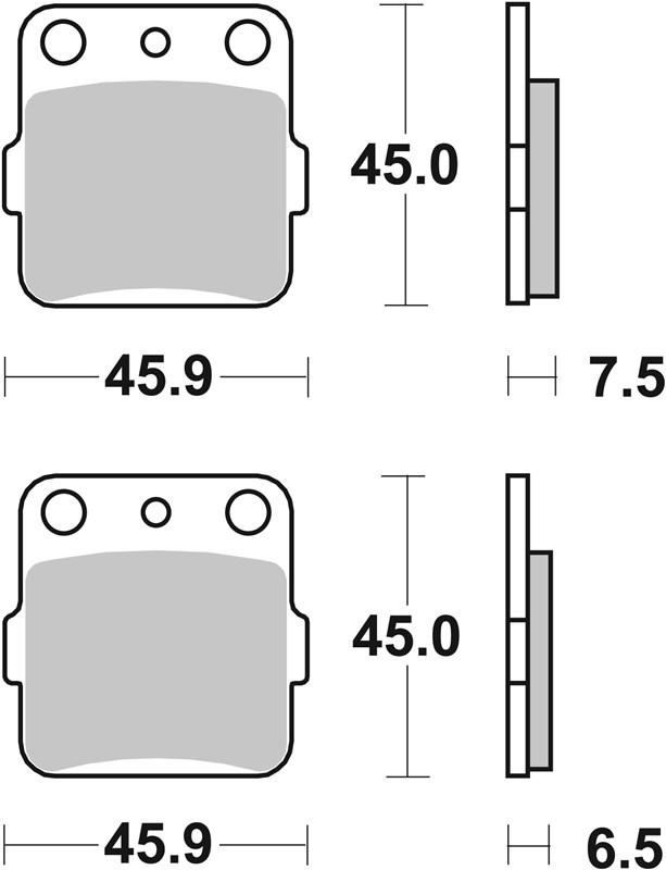 SBS 562SI Front/Rear Brake Pads - Image 1