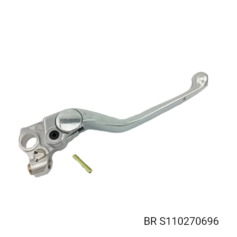 LEVER ADJUSTABLE BRAKE BREMBO '90s SILVER NO PIN ALT BR S110270645 - Image 1
