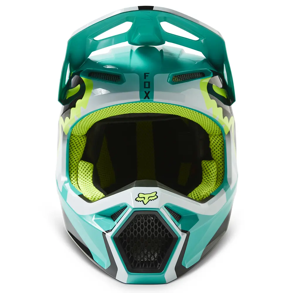 Fox V1 Leed MIPS ECE Motocross Helmet Youth Teal