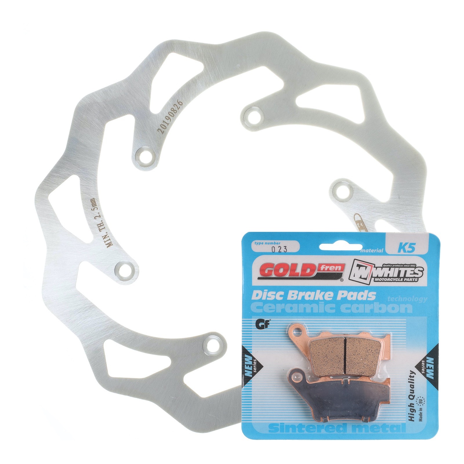 Brake Disc & Pad Rear Kit - KTM 300 EXC '98-'03 - Wave - Image 1