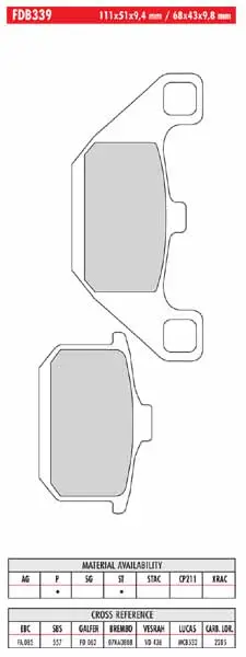 FERODO BRAKE BPADS