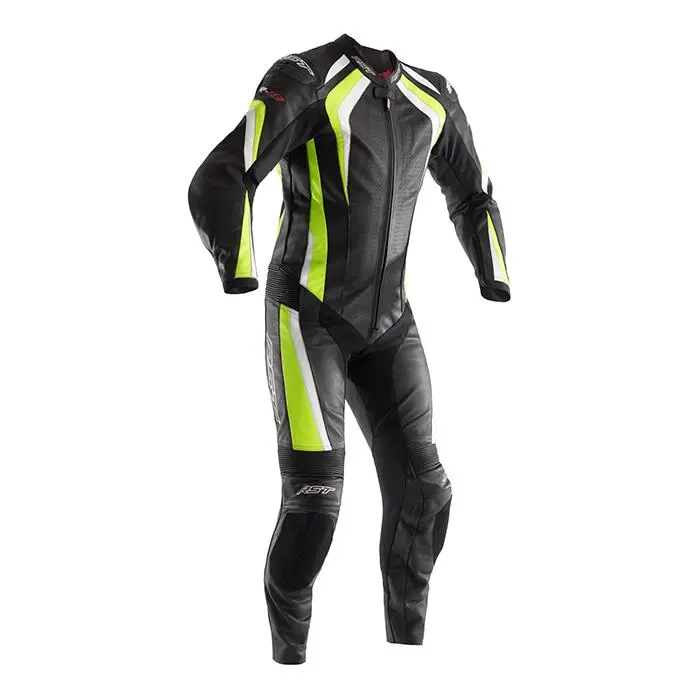 RST R-18 LEATHER SUIT [FLO YELLOW] 46 XL