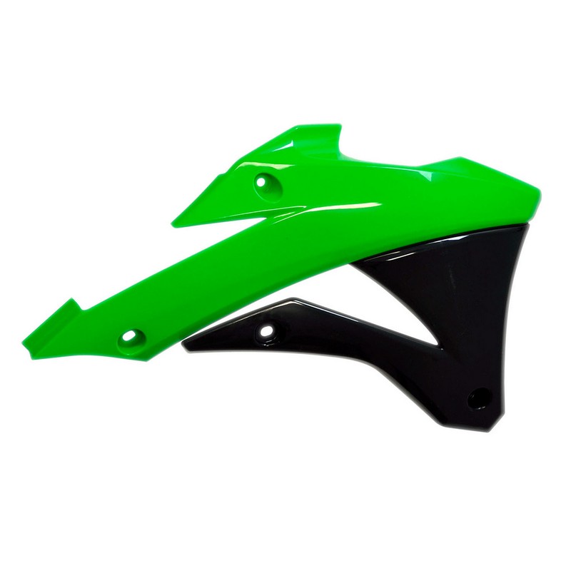 RADIATOR SHROUDS KX85 14-21 KX100 14-21 GREEN/BLACK - Image 1