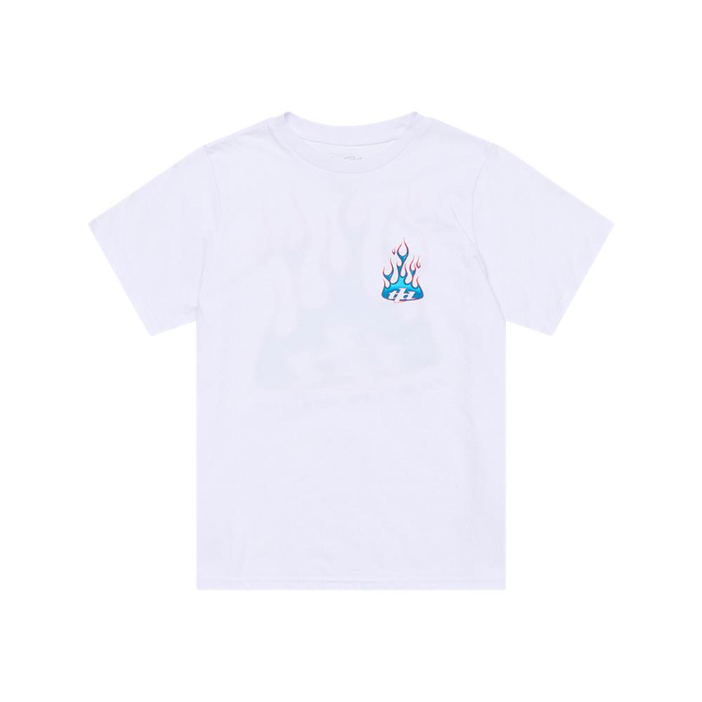 Troy Lee Designs Torched Tee Youth White - Image 1