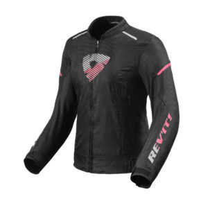 Road Jacket Rev'It Sprint H2O Ladies Black/Pink - Image 1