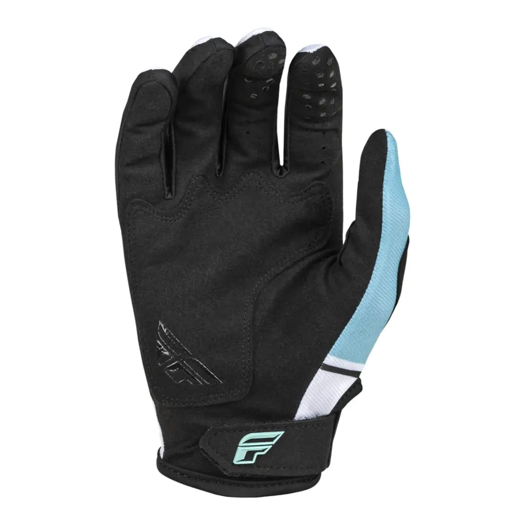 FLY Racing Kinetic Prix Motocross Gloves White / Black / Hi-Vis
