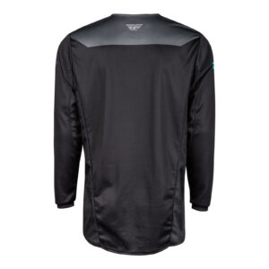 FLY Racing Kinetic Reload Motocross Jersey Charcoal / Black / Blue Iridium - Image 2