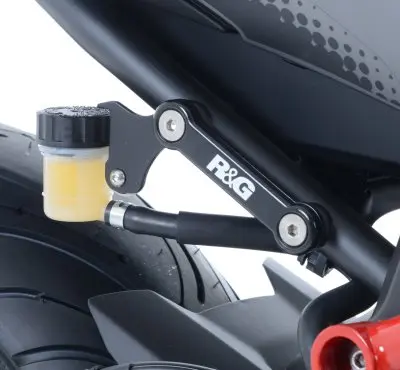 Rear Foot Rest Blanking Plate Pair / Reservior Holder R & G Racing Yamaha MT-07