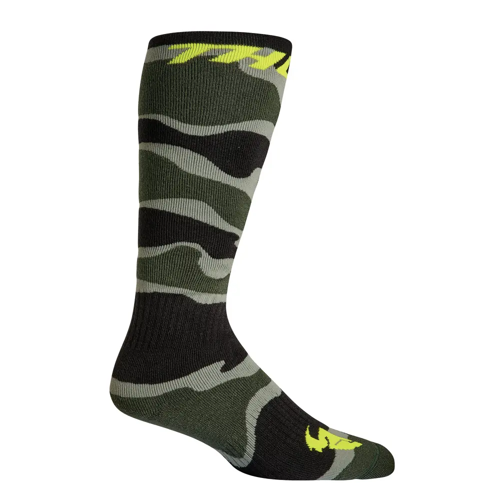 Thor MX Socks Youth Camo Green/Acid
