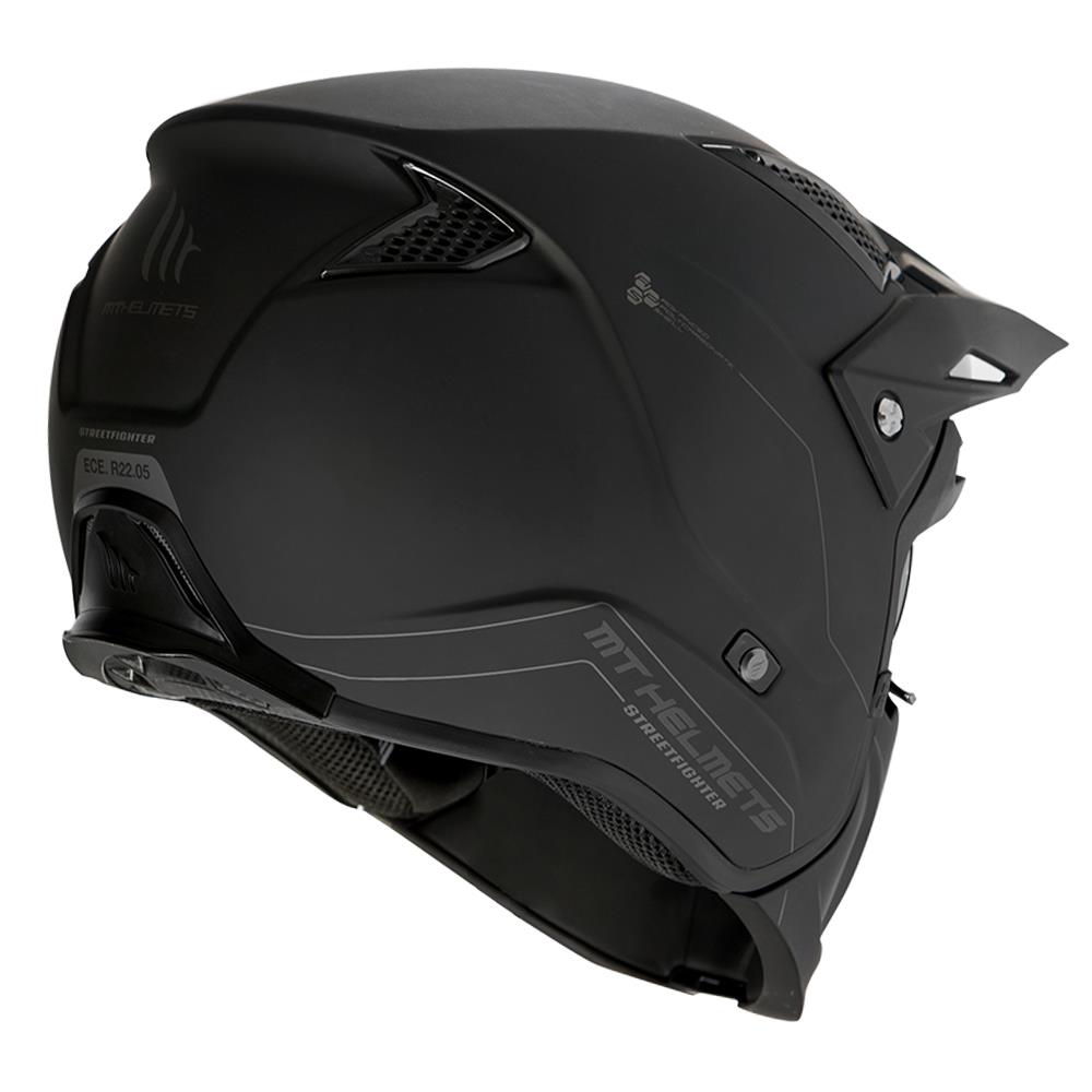 MT Streetfighter SV Open Face Helmet Matte Black - Image 5