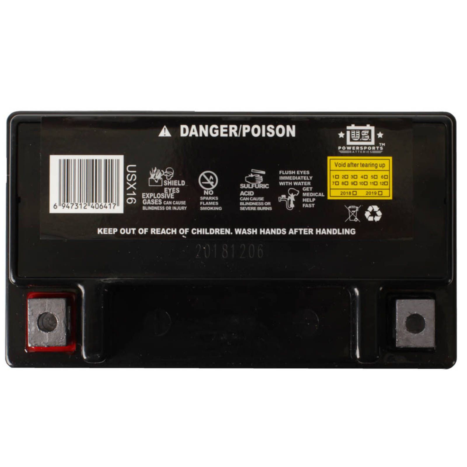 USPS AGM BATTERY US16X YTX16-BS YTX20CH-BS *4 - Image 4