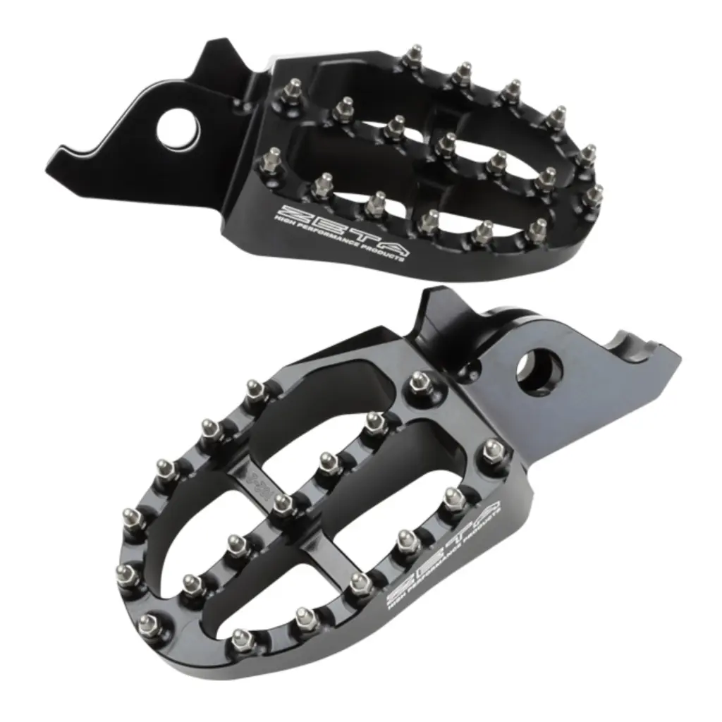 ZETA ALUMINUM FOOTPEGS KX250F/450F BLACK