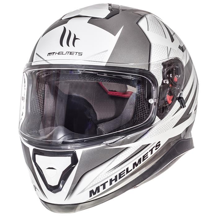 MT Thunder 3 SV Effect Road Helmet White/Gun - Image 1