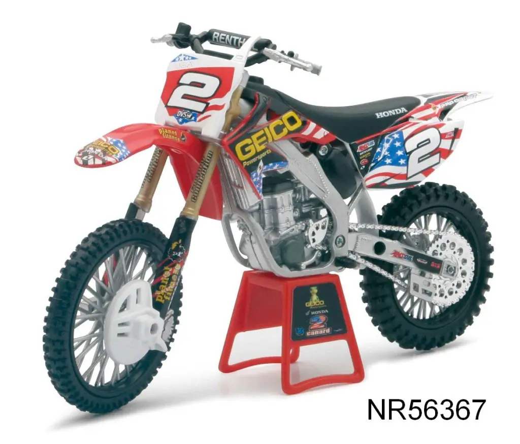 Newray Honda CRF250R Geico #2 Trey Canard 1/12 Model