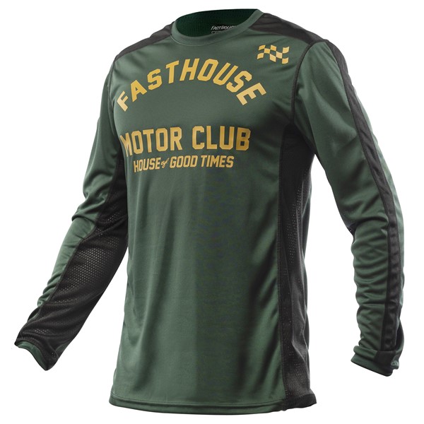 Fasthouse Grindhouse Sanguaro Motocross Jersey Pine - Image 1