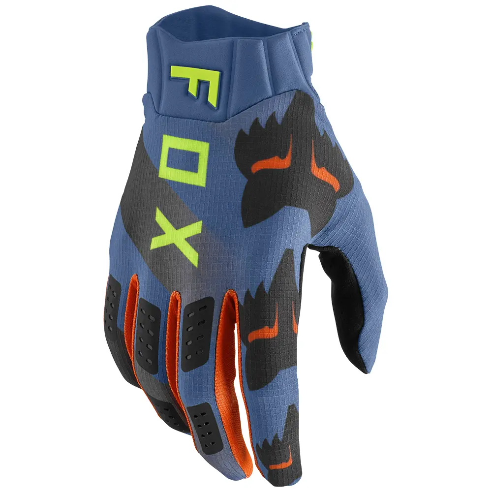Motocross Gloves Fox Flexair Mawlr Gloves Dusty Blue