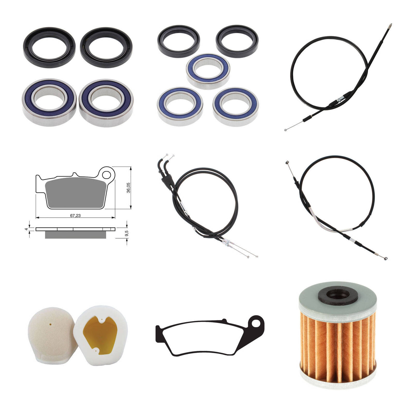 Offroad Refurb Kit - Kawasaki KX250F '05 - Image 1