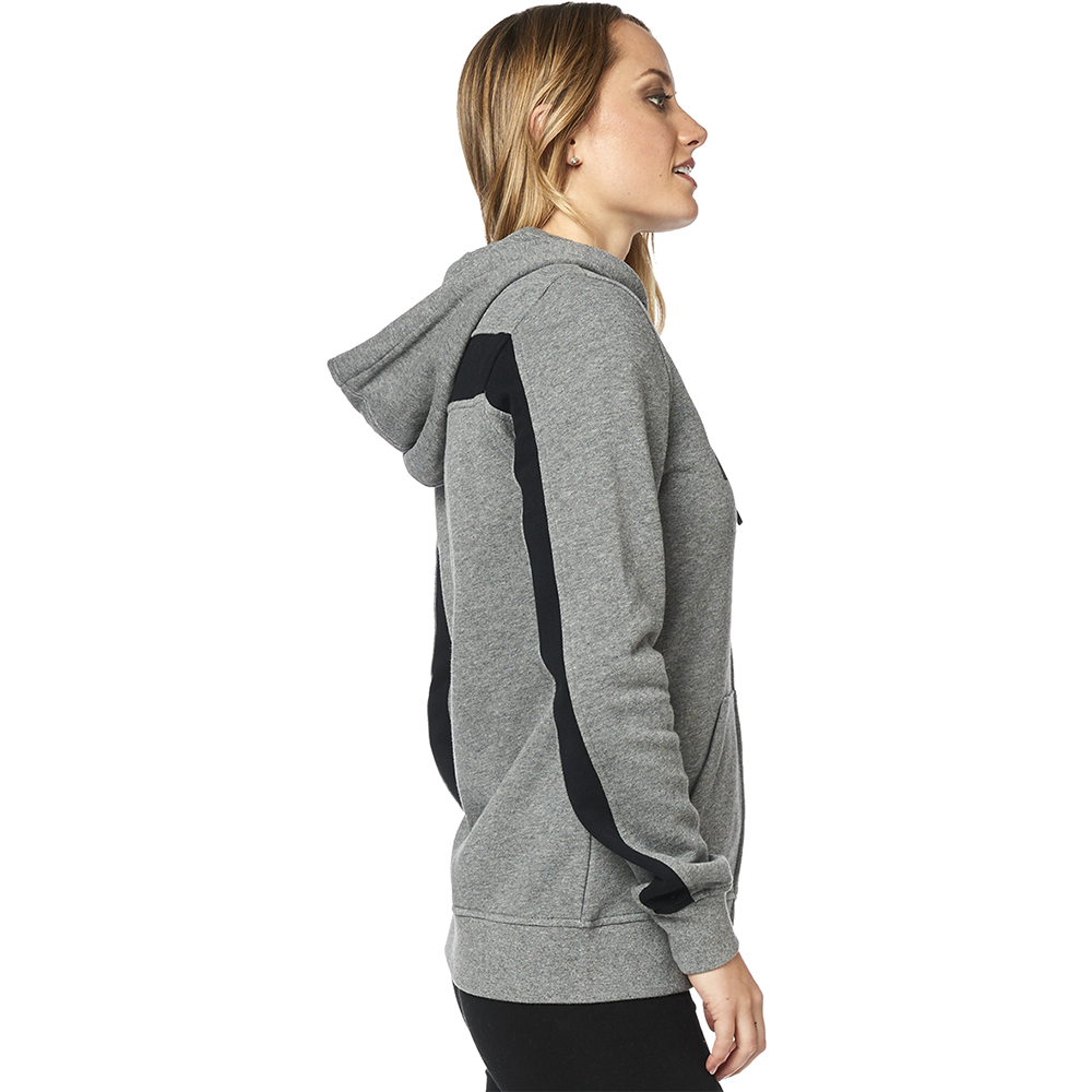 Hoodie Fox Solo Zip Fleece Ladies Heather Graphite - Image 2