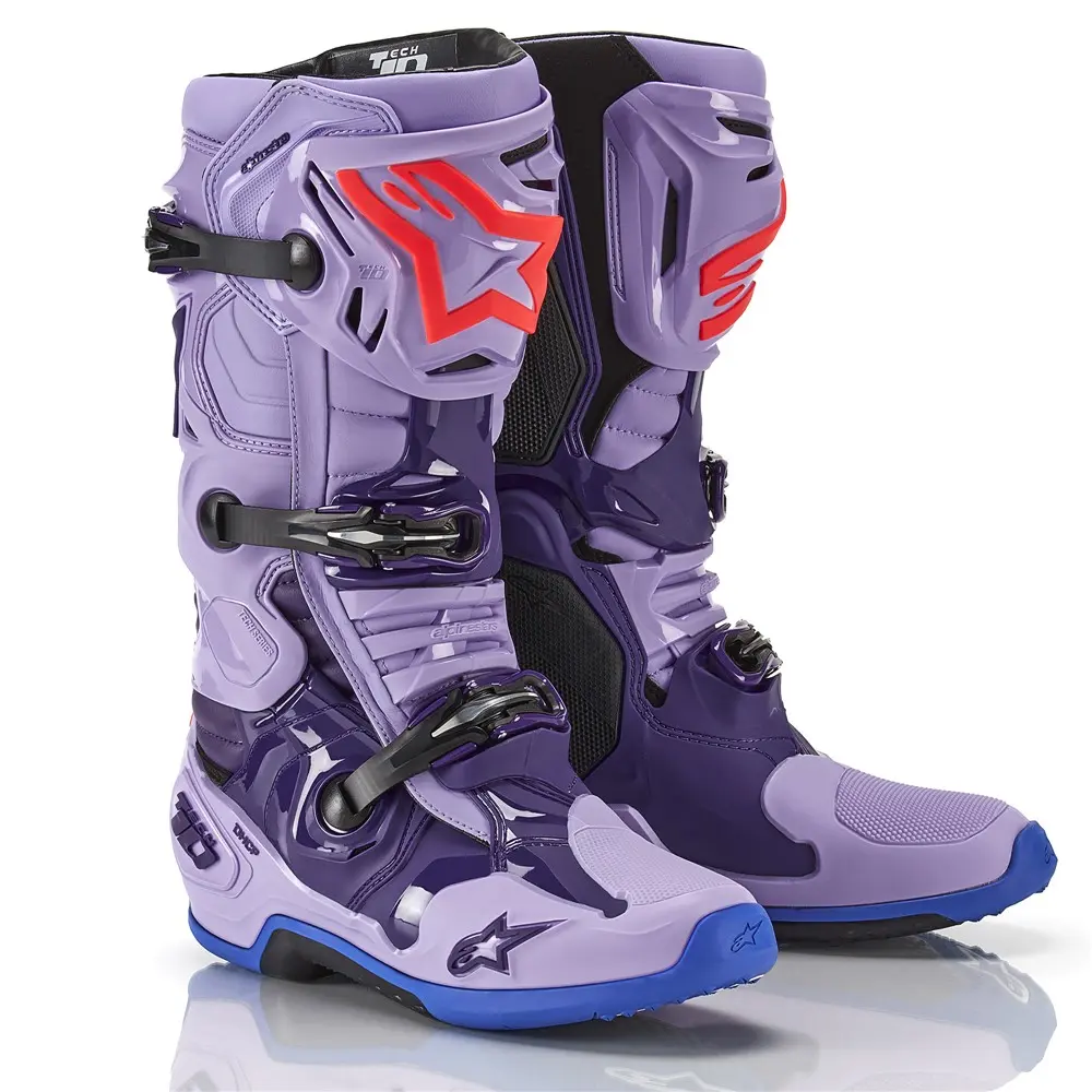 Alpinestars Tech-10 Motocross Boots LE Laser Violet Lavender