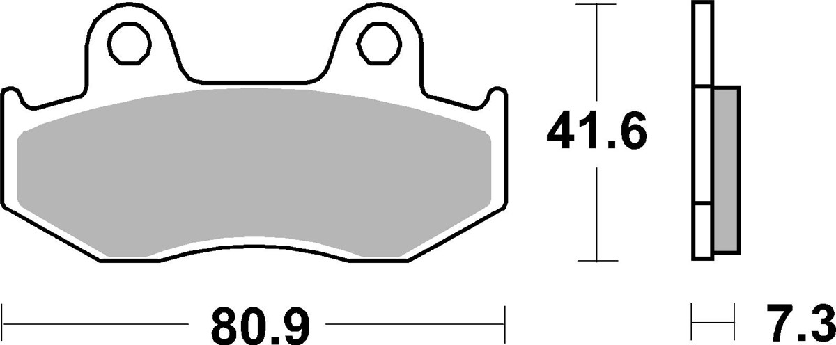 SBS 558RSI Front/Rear Brake Pads - Image 1