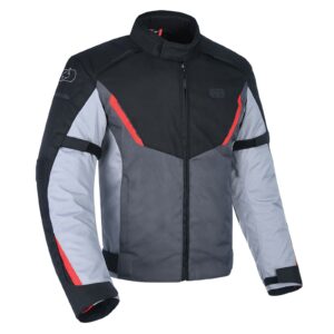 Road Jacket Oxford Delta 1.0 WP Black/Grey/Red - Image 1