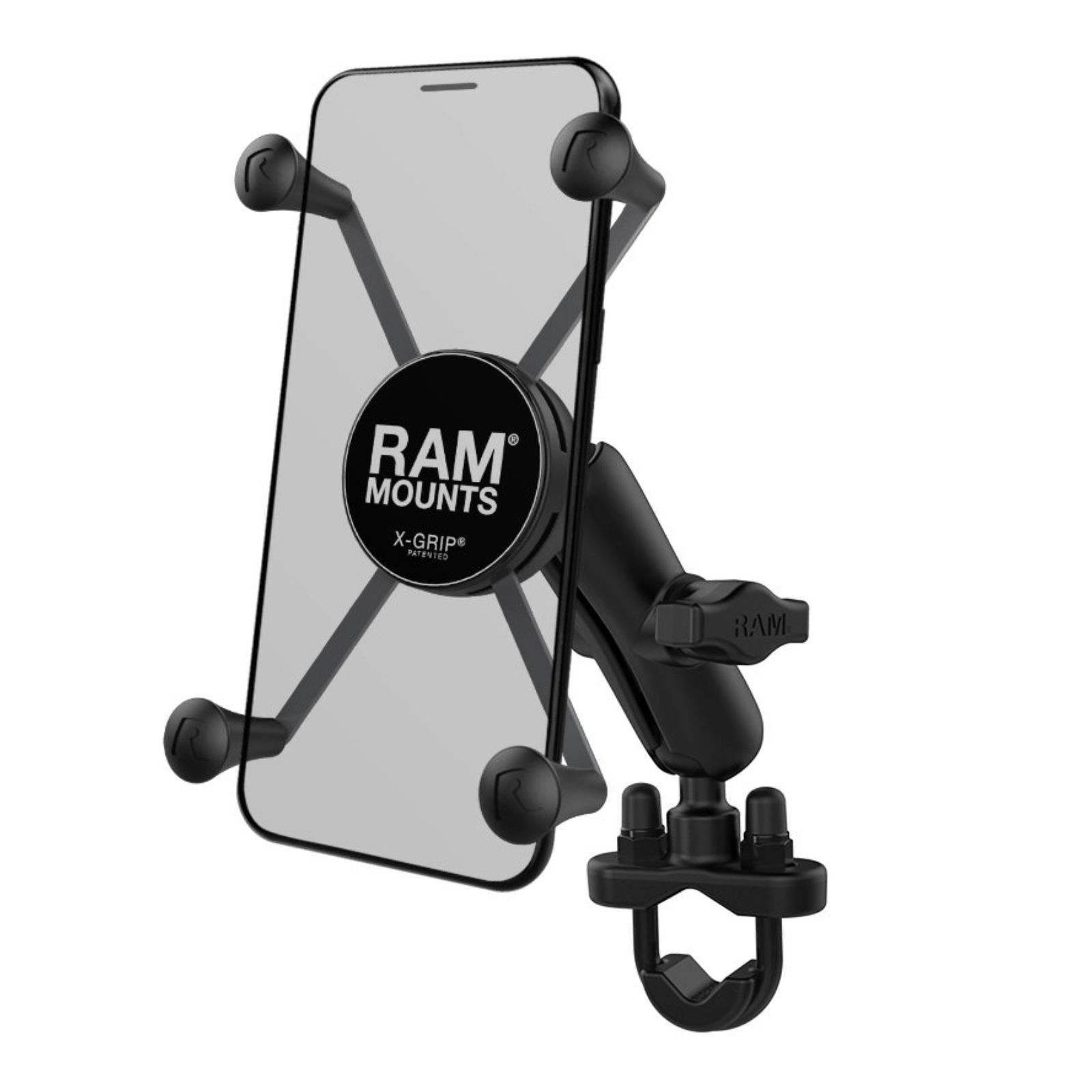Ram X-Grip Large Phone Mount With Handlebar U-Bolt Base - Image 1