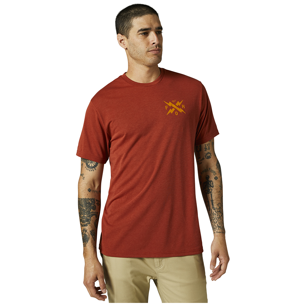 Fox Calibrated Tech Tee Red Clay - Image 1