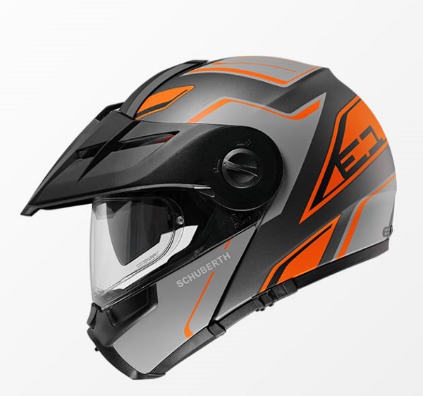 Schuberth (22) E1 Endurance Orange Adventure Helmet - Image 1