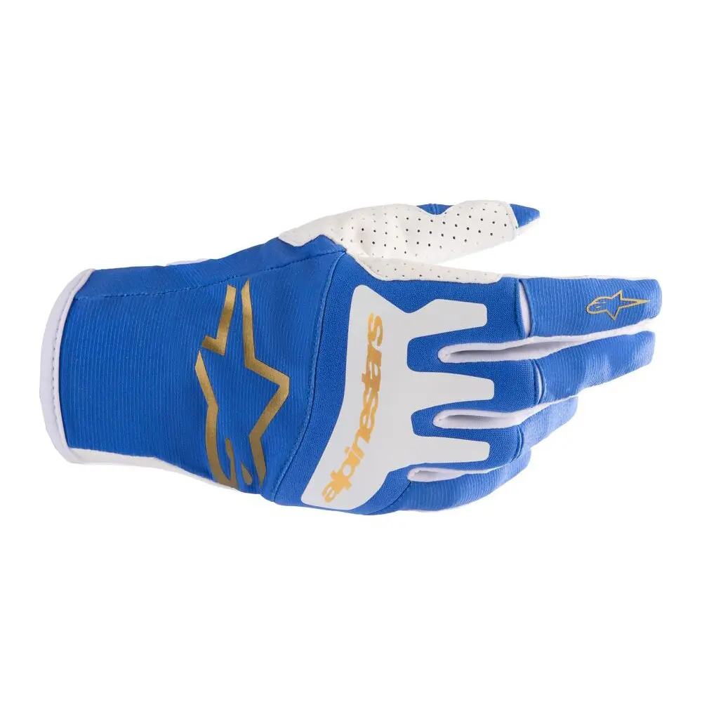 Alpinestars Techstar Motocross Gloves UCLA Blue/Brushed Gold