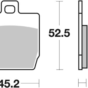 SBS 145MS Front/Rear Brake Pads - Image 1
