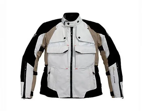 Road Jacket Rev-It Defender GTX Silver/Safari