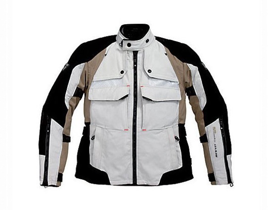 Road Jacket Rev-It Defender GTX Silver/Safari - Image 1