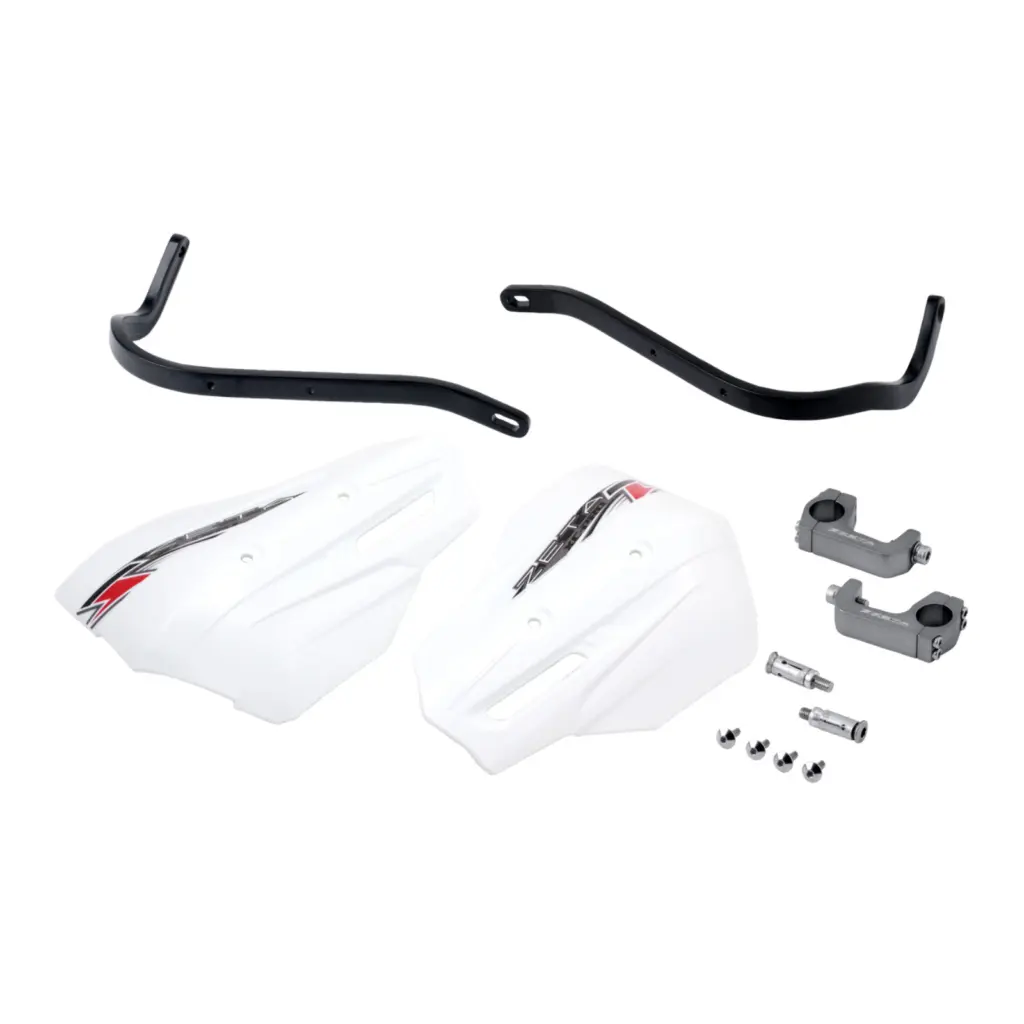 ZETA ARMOR H/GUARD XC PRO KIT FOR 28.6MM BAR U-CLAMP BLK/WHT