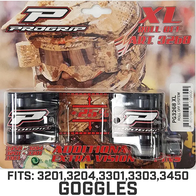 PG3301 goggle & XL roll off red Progrip                    []