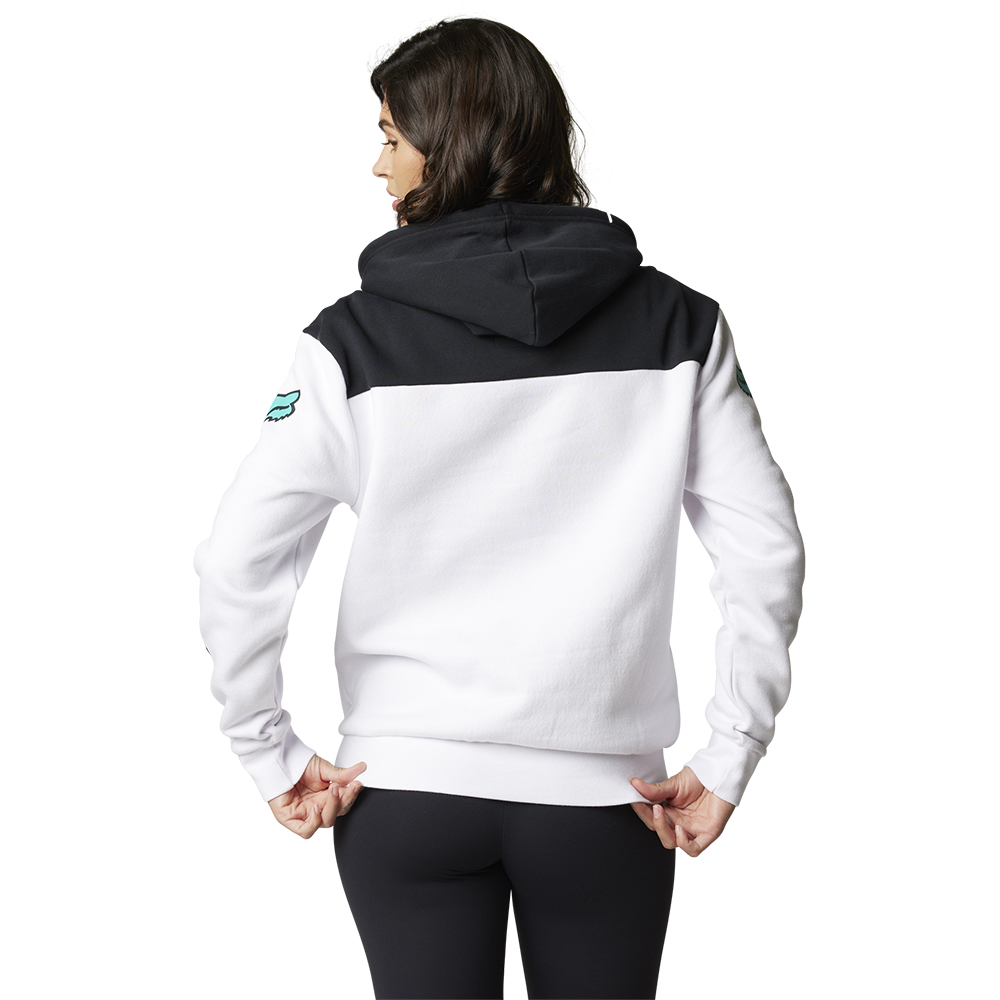 Fox FGMNT Pullover Fleece Hoody Ladies White - Image 3