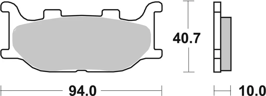 SBS 691HS Front Brake Pads